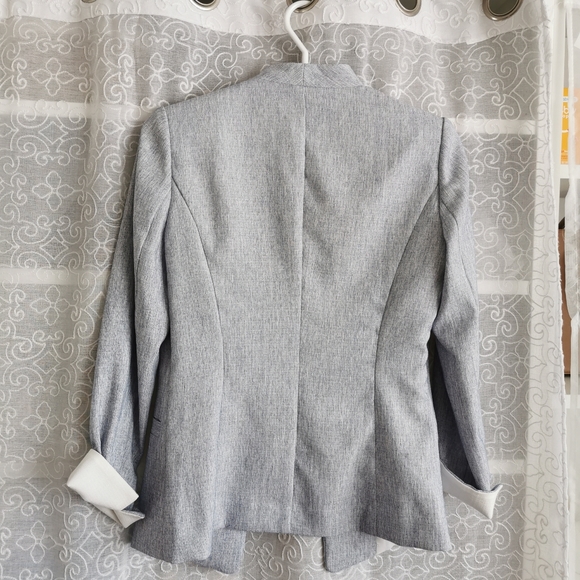 Light Blue Salt & Pepper Blazer - Picture 4 of 5